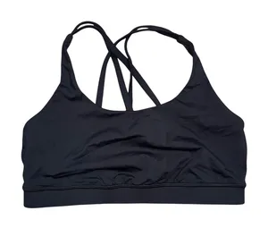 Lululemon Free to Be Bra Women Size 10 Black Excellent Strappy Back Yoga Sport thumbnail 1