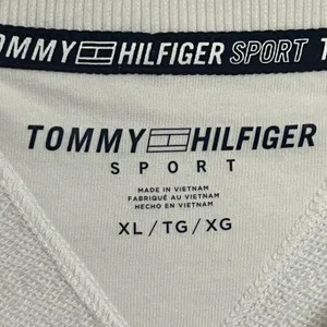 Tommy Hilfiger‎ Sport Womens XL White Cropped Sweatshirt Flag Logo TP2T0257 NEW thumbnail 4