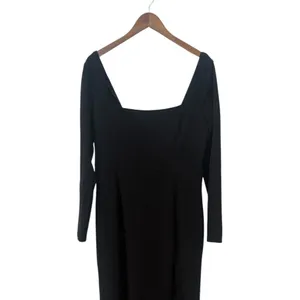 Lulus Regal Stunner Black Long Sleeve Corset Maxi Dress size XL NWT thumbnail 5