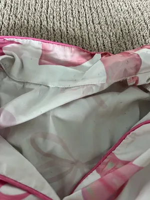 Macy's Satin Bow-Print Pajama Set - Pink thumbnail 2