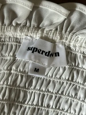 Superdown Charlee White Frill Cami Dress medium  thumbnail 5