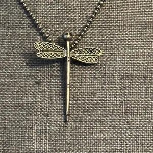 Perch Vintage Dragonfly Pendant Necklace thumbnail 2