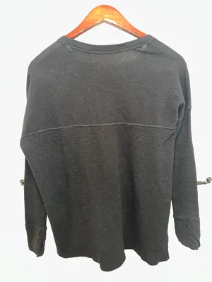 Black Long Sleeve Waffle Aerie OFFLINE by thumbnail 3