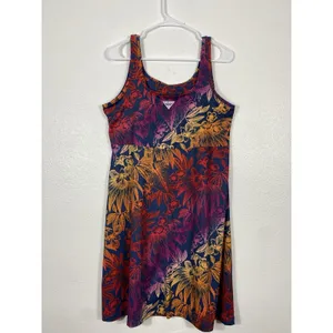 Columbia Freezer III Dress Womens SizeM PFG Tropical Floral Tank Sundress Empire thumbnail 4