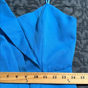 DO+BE blue one shoulder dress size medium cocktail party prom evening gown new thumbnail 4