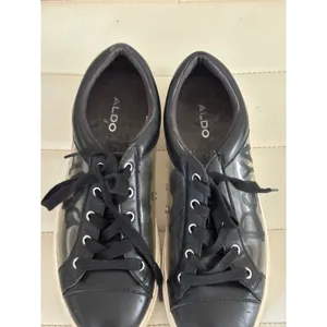 Aldo Womens‎ Do Ya Thing Clear PVC Black Low Top Sneakers Size 7.5 EUR 38 thumbnail 3