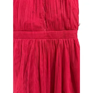 Little Mistress Lace Long Sleeve High Neck Maxi Dress‎ Red Women's Size 6 thumbnail 9
