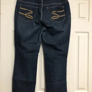 7 seven jeansmedium wash‎ jeans flare style women’s size 14 thumbnail 4