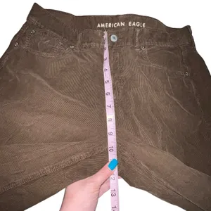 American Eagle Low Rise Skater Jeans Women Brown Corduroy Pants Size 10 Flare‎ thumbnail 5