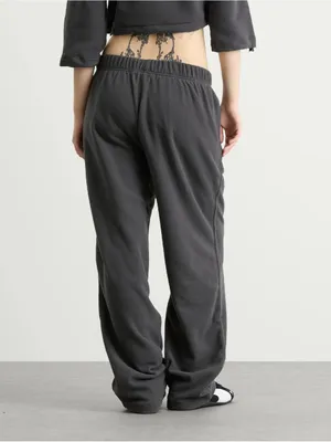 Skims fleece lounge straight leg pants sold out color size small relaxed fit NWT thumbnail 4