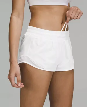 Lululemon White Hotty Hot 2.5" Shorts thumbnail 1
