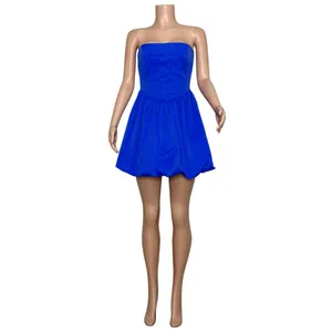 AMANDA UPRICHARD Pompeo Strapless Mini Dress, Cobalt, Medium thumbnail 10