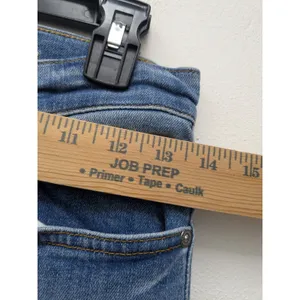 7 For All Mankind Women's Edie Jeans Crop Straight Leg High Rise Blue Denim S 27 thumbnail 4