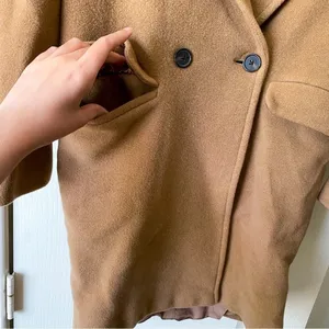 Aritzia Coat Lyon Double-Breasted‎ Wool Italian Virgin Short 1 EUC thumbnail 7