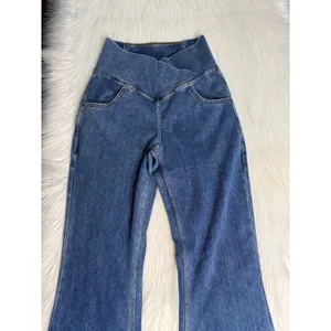 Halara Flex Crossover Waist High Rise Flare Jeans NWOT XS Reg thumbnail 3