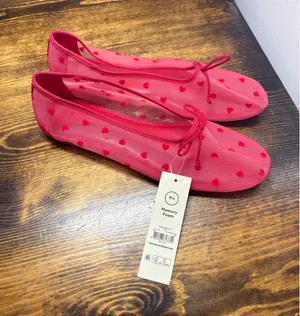 Time And Tru Red Mesh Flats‎ Size 9.5 thumbnail 1