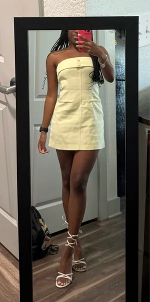 Pretty Little Thing Woven Belt Detail Shift Dress thumbnail 2