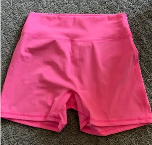 BuffBunny Bright Pink High-Rise Bike Shorts thumbnail 1