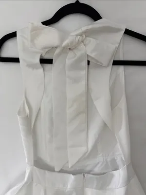 SHEIN White Sleeveless A-Line Party Dress‎ thumbnail 7