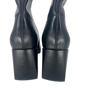 Silent‎ D Carina Heeled Ankle Boots Black Leather Size 39 thumbnail 9
