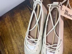 Time and tru tan lace up flats size 6.5 thumbnail 3