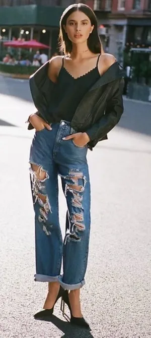 NWT Anthropologie Pilcro Joey High Rise Straight Jeans Size 27 thumbnail 1