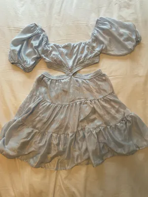 Altar'd State Light Blue Cutout Dress thumbnail 1