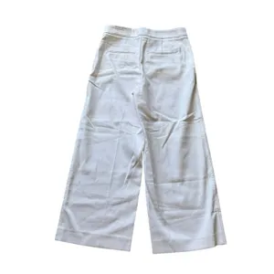 Ann Taylor Wide Leg Crop Jeans Women's 6P Petite White High Rise NWT thumbnail 4