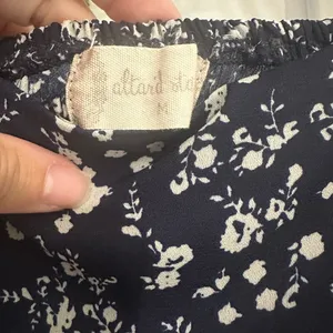 Altar’d State Navy Blue Floral Wrap Waist Mini Dress // Size Medium thumbnail 6