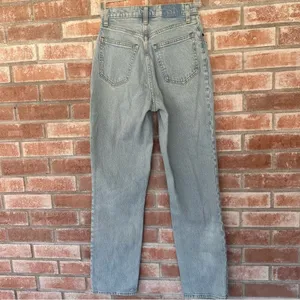 Abercrombie Fitch Curve Love Ultra High Rise 90s Straight Jeans Women’s 25 0 NEW thumbnail 7