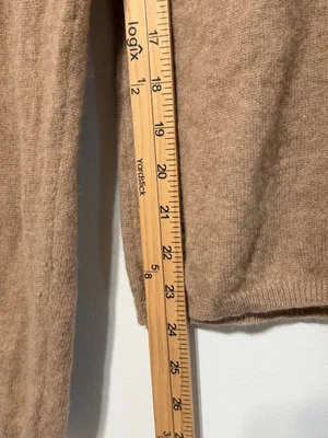 Charter Club Cashmere V Neck Sweater Size Large Women’s Neutral Tan Beige thumbnail 7