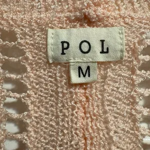POL open knit oversized cardigan sweater top sz M L light salmon pink thumbnail 4