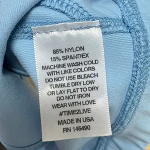 Electric &‎ Rose Women's Light Blue Racerback Sports Bra Size Small Made in USA thumbnail 5