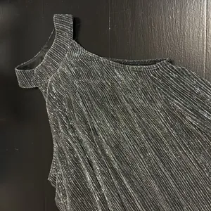 Nine West Mock Neck Swing Mini Dress Mineral Black‎ Silver Lurex XS WW23Y053RS1 thumbnail 2