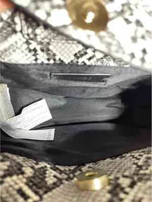 Mango Snakeskin Round Crossbody Bag with Gold Chain festival thumbnail 5