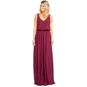 Show Me Your Mumu Kendall Maxi Dress Cabernet‎ Plum V-Neck Open Back Small thumbnail 3