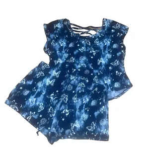 No Boundaries Butterfly Print Active Shorts Set thumbnail 3