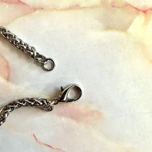 Silver tone bird flower peace owl charm bracelet thumbnail 11