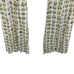 Meshki Nora Mesh Straight Leg‎ Pant Sheer Alien Print Cream Green Size XL thumbnail 7