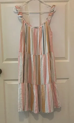 Rails Striped Tiered Multicolor Sleeveless Dress. Size-Large thumbnail 2
