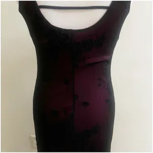 Byer Too Whimsygoth Midi Dress Mesh Black Overlay Pink Underlining Size Small thumbnail 4