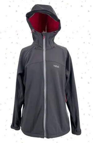 Rab Salvo Jacket Gray Pink Winter Gorpcore Outdoor Hooded Insulated Coat Size XL thumbnail 1