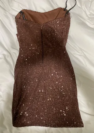 Brown Sequin Dress thumbnail 4