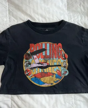 Princess Polly Rolling Stones Crop Top thumbnail 2