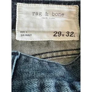 Rag & Bone Fit 1 Skinny Jeans Size 29x32, distressed thumbnail 13