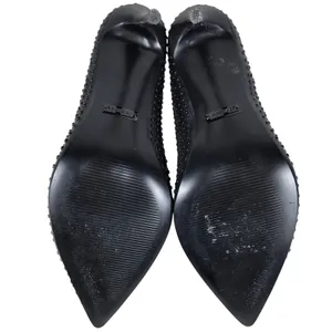 Guess Womens Sabalie Black Studded Leather Pointed Toe Stiletto Pumps Heels 8.5 thumbnail 10