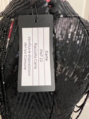Mis Ord black prom sequin dress size M thumbnail 5