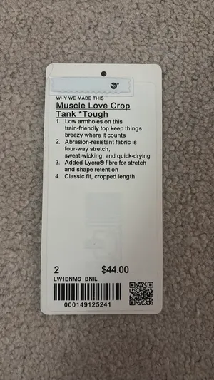 Lululemon Muscle Love Crop Tank thumbnail 3