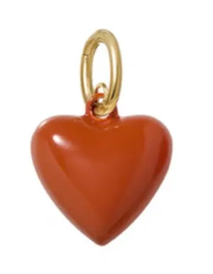 NWOT Roxanne Assoulin The Mini Puffy Heart Charm In Sienna thumbnail 1