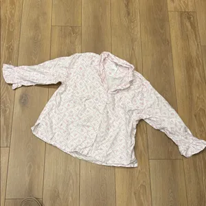 LoveShackFancy X Pottery Barn Floral Trelis Sateen Pajama Top Only thumbnail 3